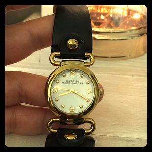 Marc Jacobs leather cuff watch