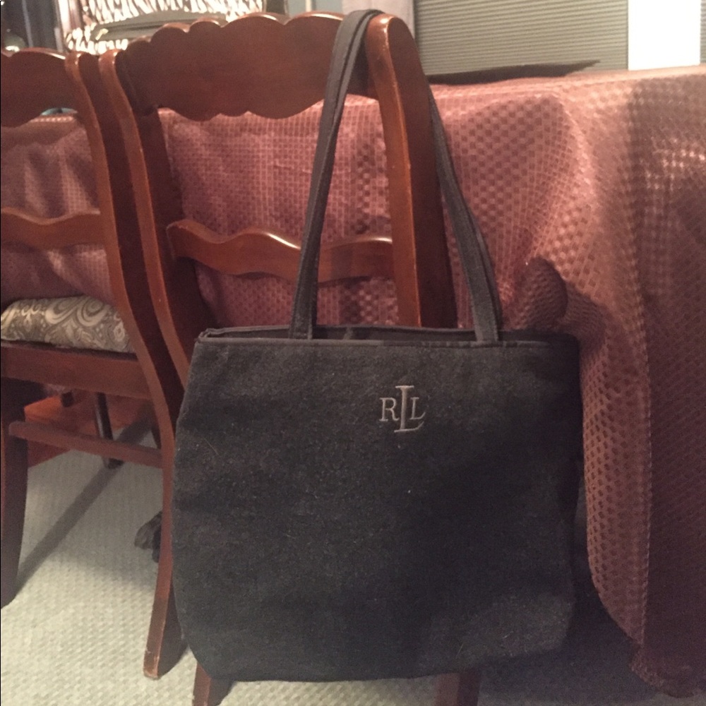 Ralph Lauren Fabric Tote Dark Grey
