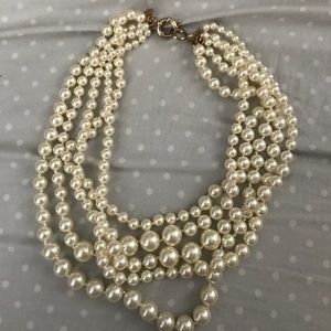 J crew multistrand pearl necklace