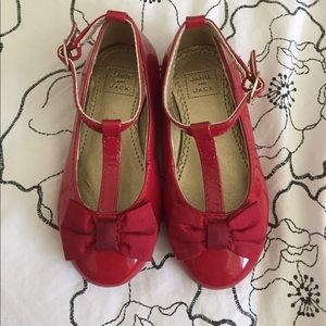 Red Janie & Jack t-strap flats