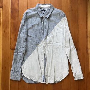 🚫SOLD🚫 Colorblocked Linen Button Down