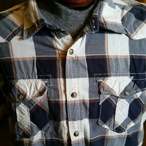 Mens snap down short sleeve size xl American Eagle