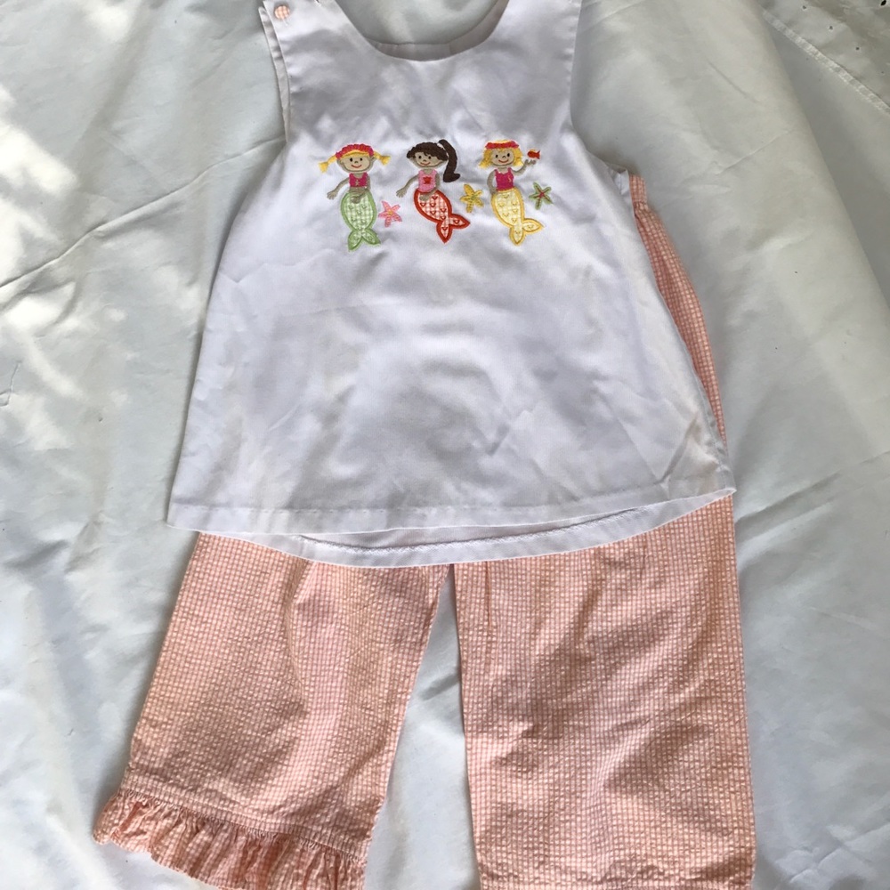 Mermaid Capri set by Two Friends, size 6
