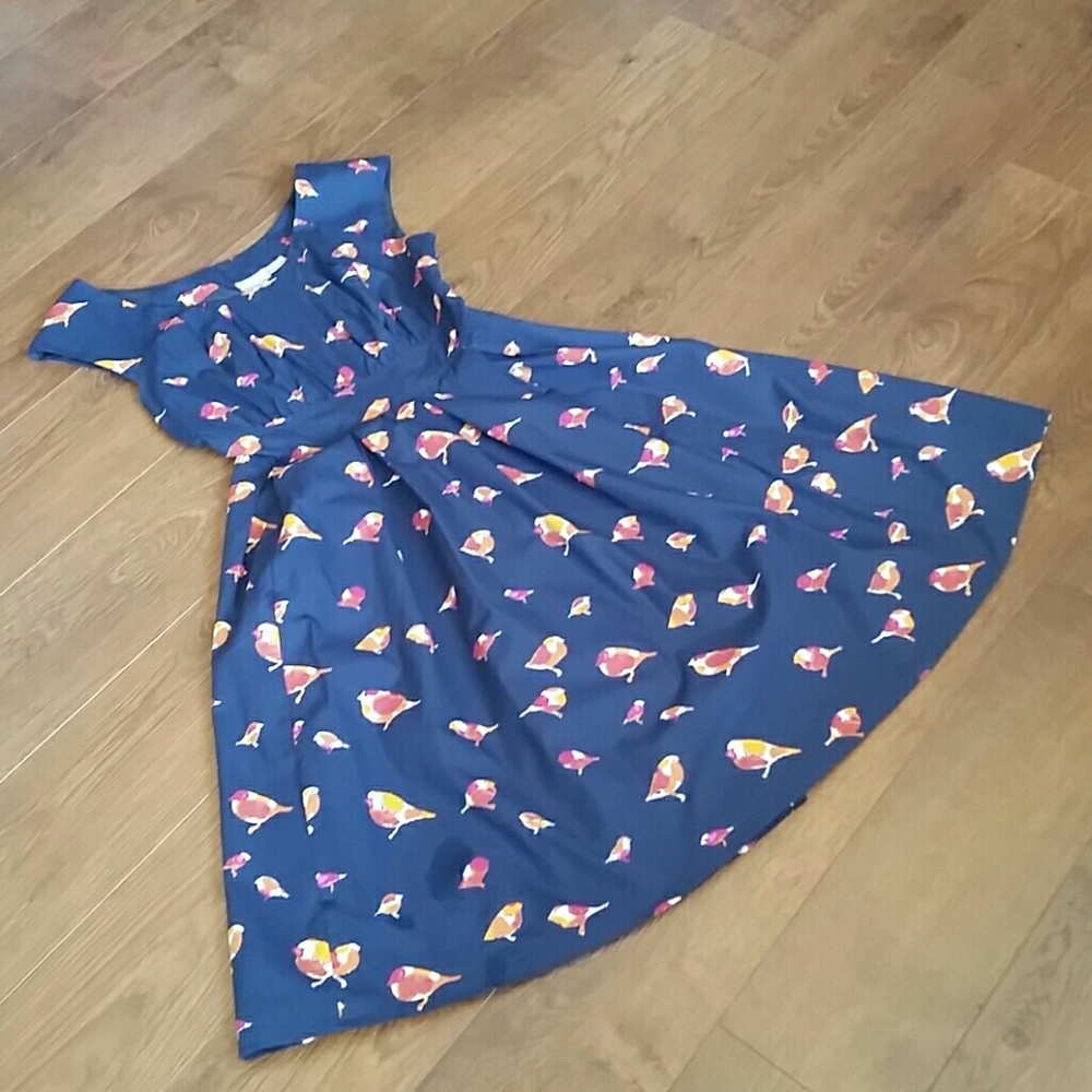 eShakti bird print dress