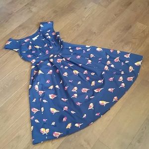 eShakti bird print dress