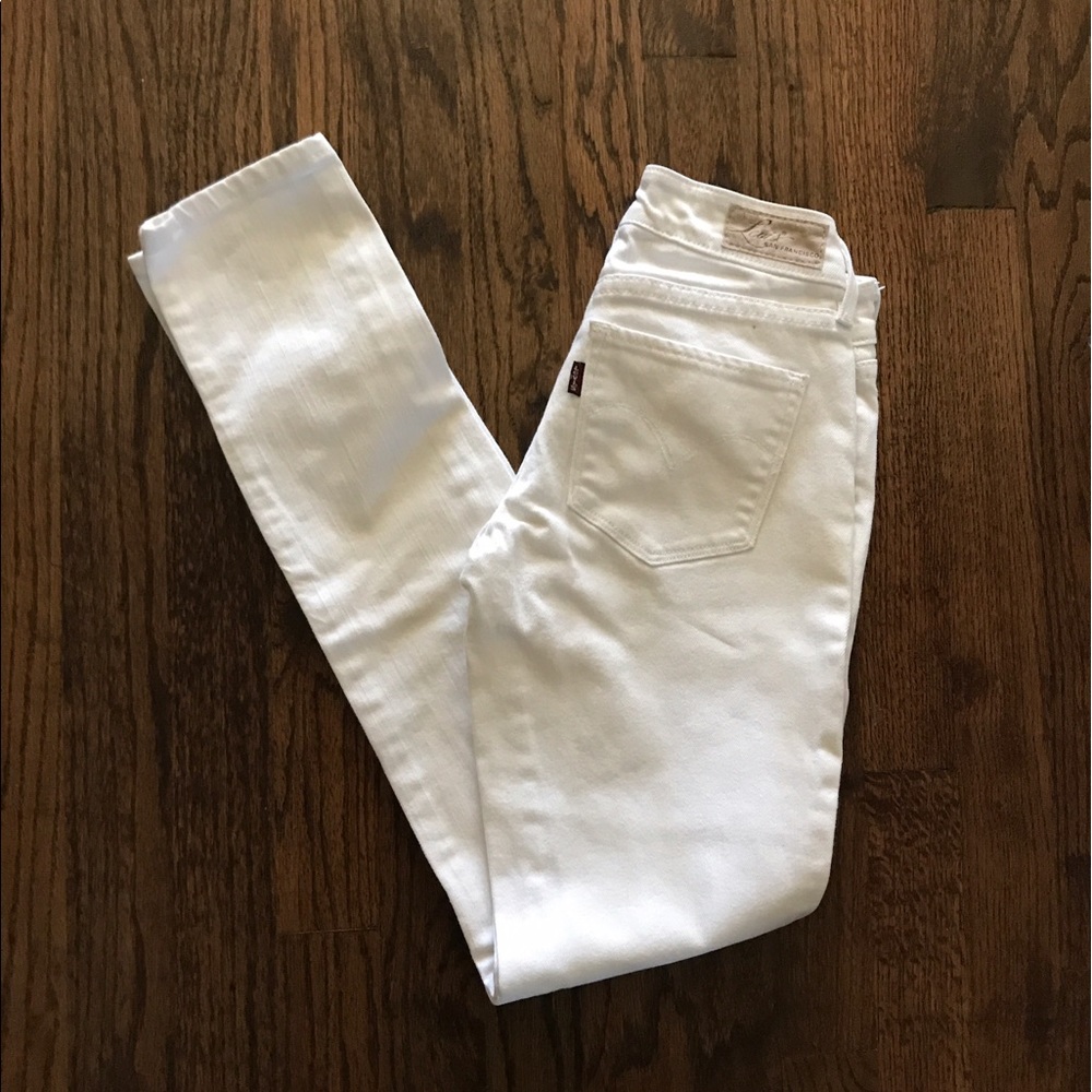 Levi's White Demi Curve Skinny Jeans