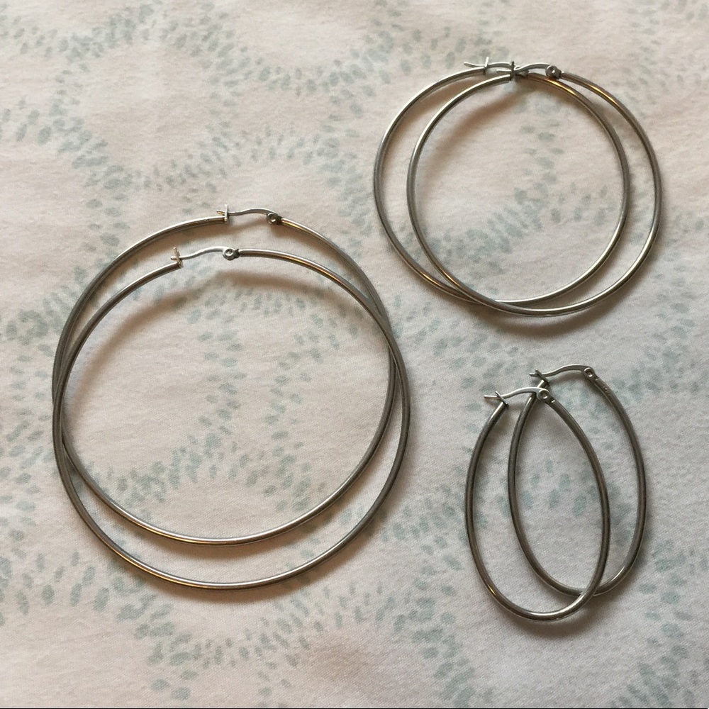 Hoop earring lot
