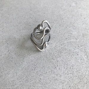 Sterling Silver Abstract Ring