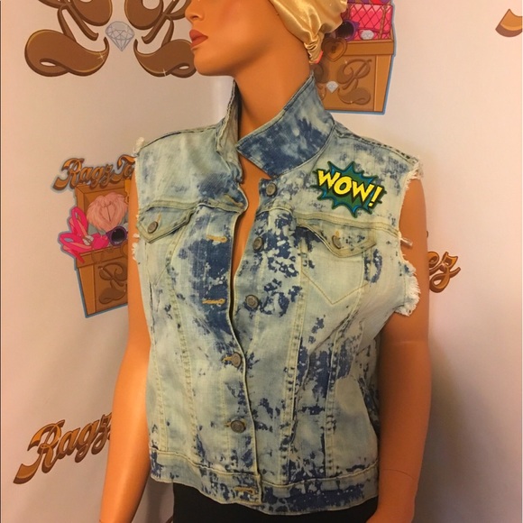 Donald Duck distressed denim vest - Picture 4 of 4