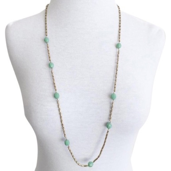 J. Crew Jewelry - ✨sold✨ j crew • art deco jade beaded long chain