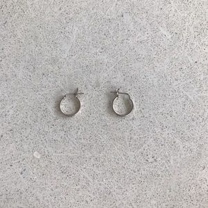 Tiny Sterling Silver Hoop Earrings