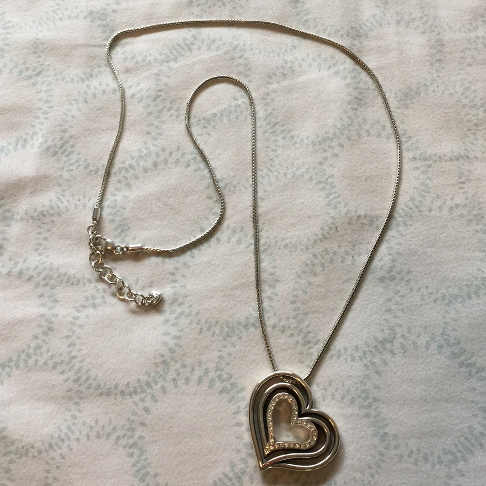 Brighton heart pendant on long chain