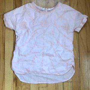 Gap Kids Pink Embroidered Shirt