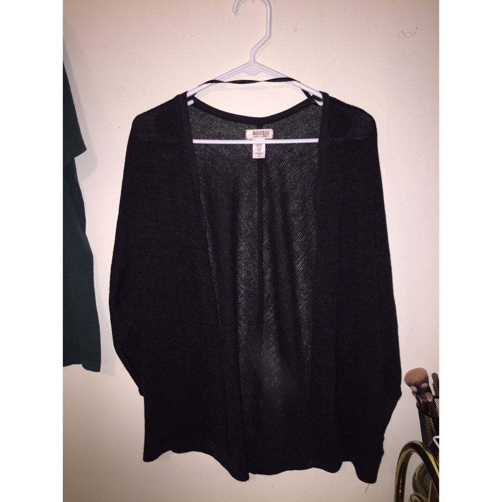 Black oversized cardigan