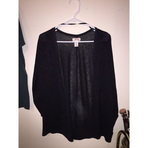 Black oversized cardigan