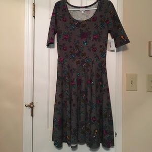 Floral Print Lularoe Nicole Size L