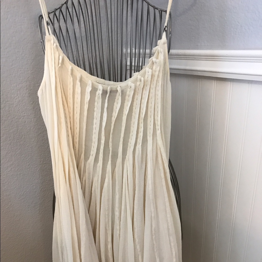 Cream colored flowy dress