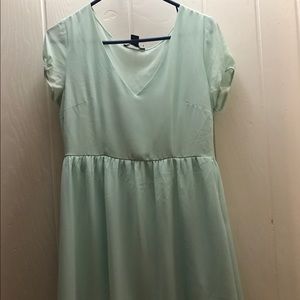 babydoll mint dress