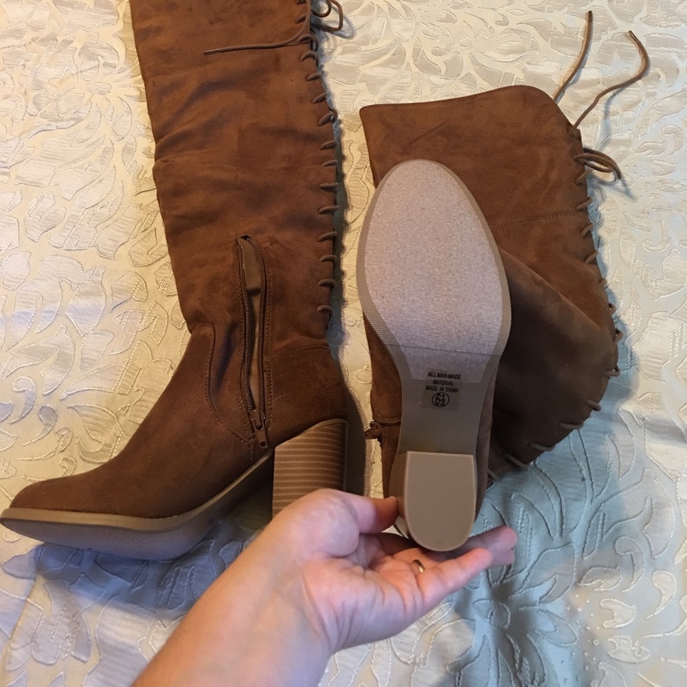 ***SUMMER SALE ONLY**Above knee lace up boots