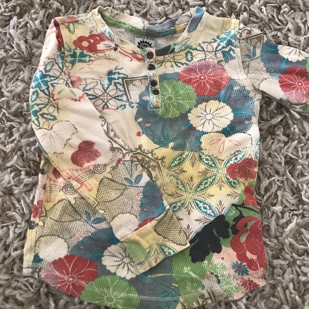 Long sleeve little girls lucky brand shirt