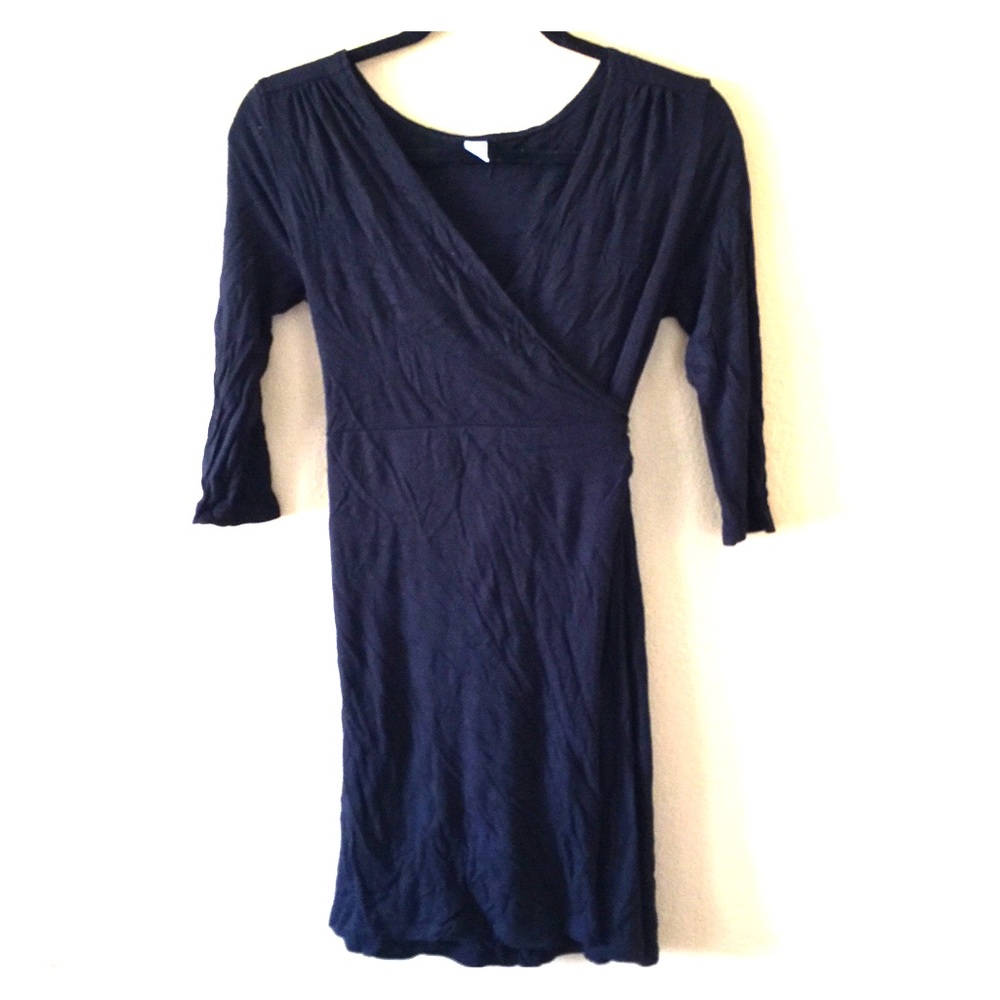 Old Navy Black Wrap Dress - XS