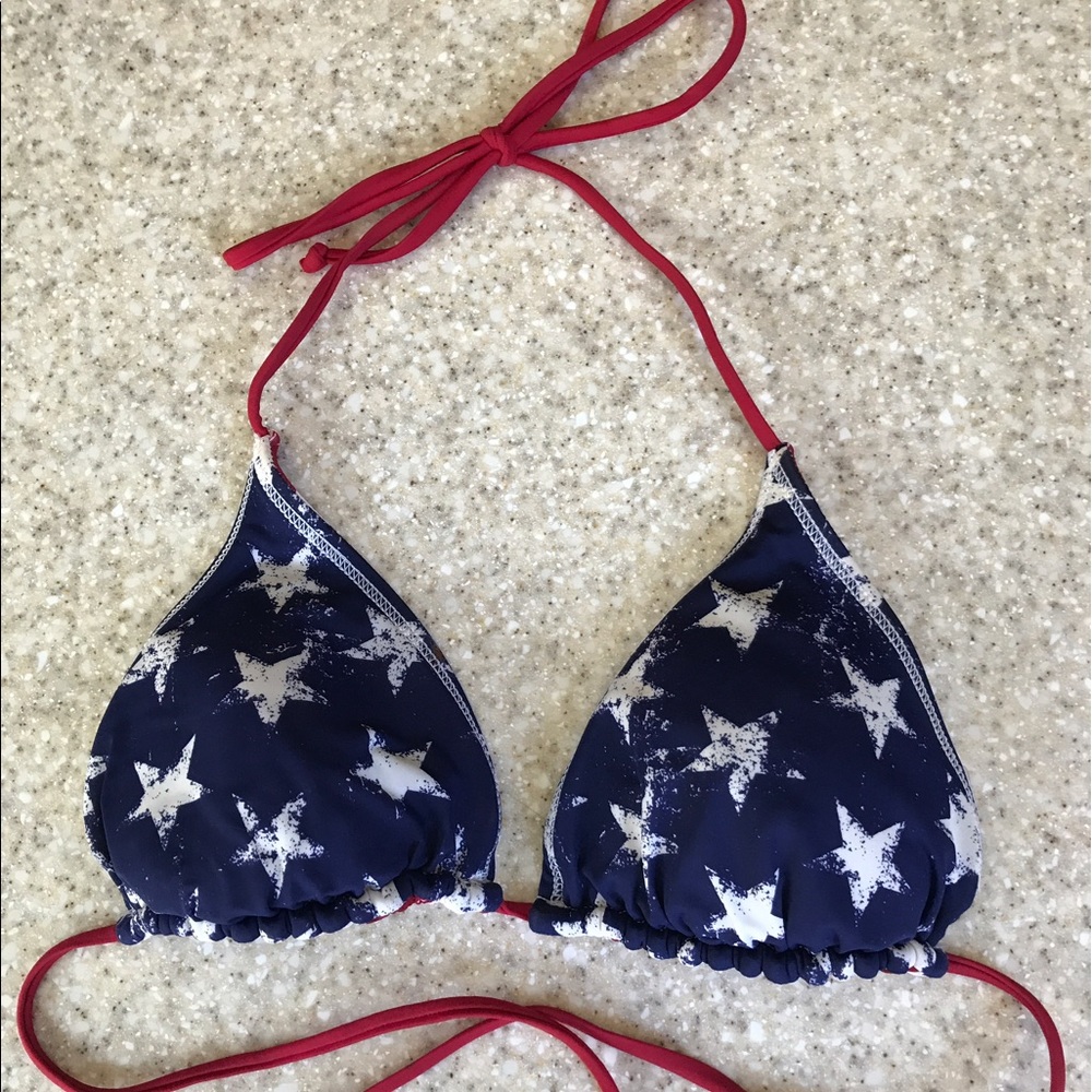 Reversible 4th of July bikini top!