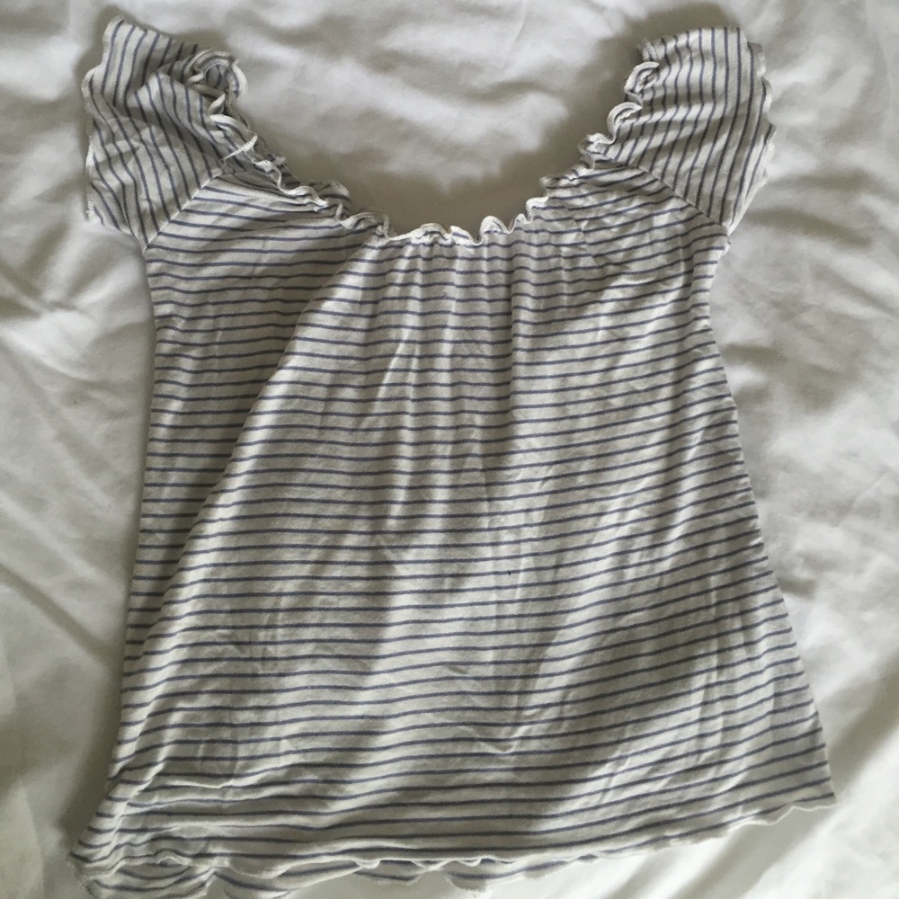 Brandy Melville off the shoulder striped top