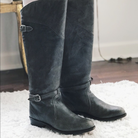 ⭐️Frye Dorado Riding Boot in Charcoal⭐️ - Picture 4 of 7