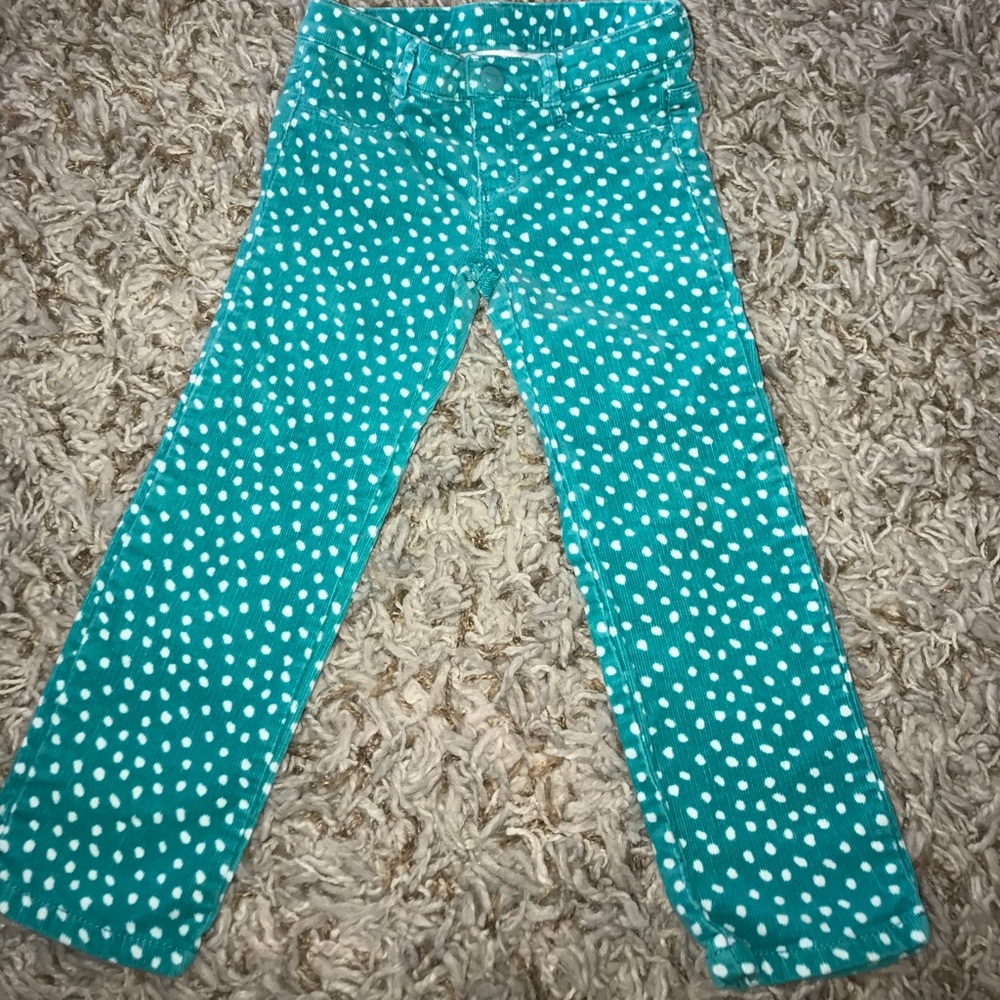 Long pants polkadots, light pastel green!