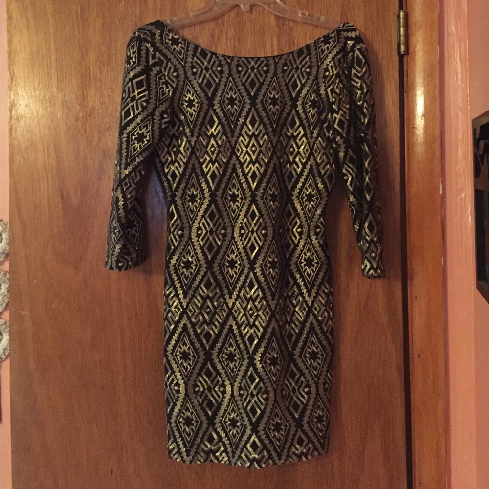 Sparkly gold/ black dress