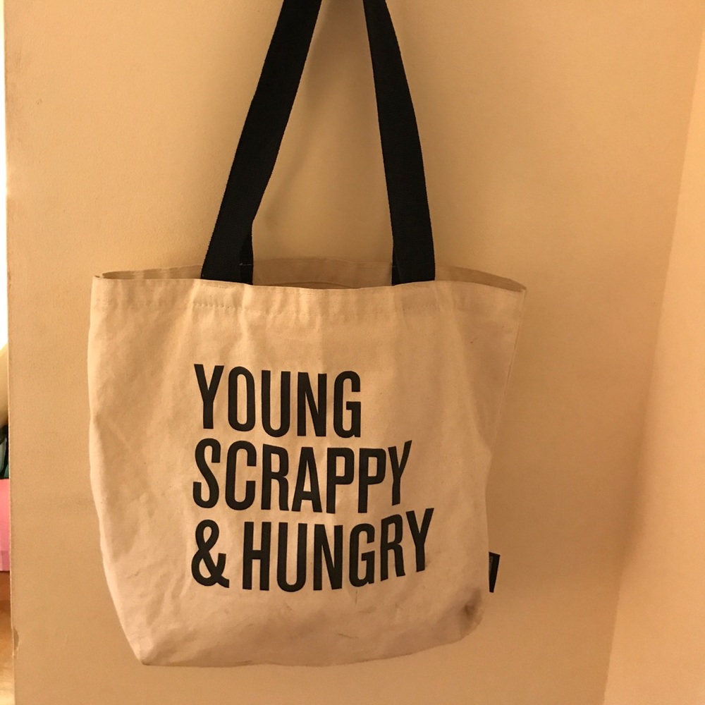 Young, scrappy, & hungry Hamilton inspired tote