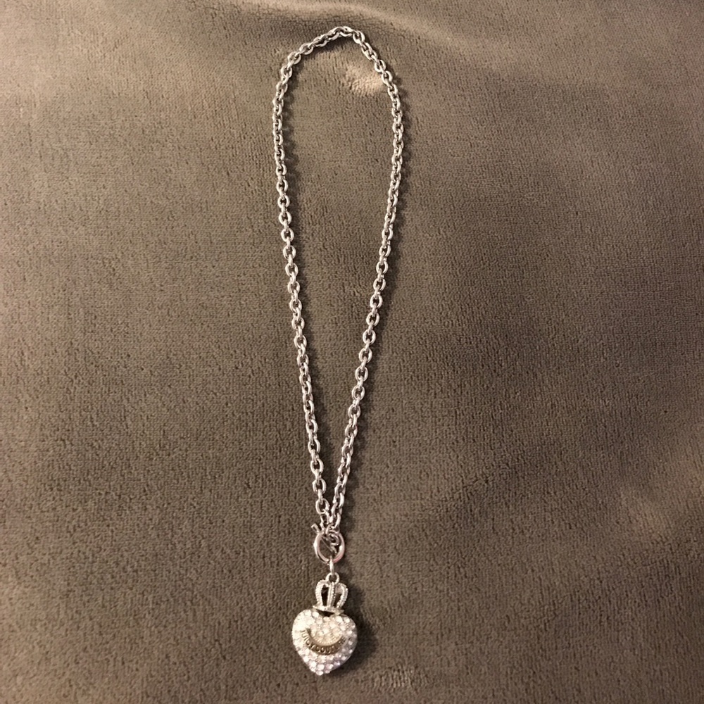 Juicy Couture Silver Pave Heart