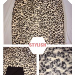Ann Taylor SZ 16 Animal Print Sexy Pencil Skirt