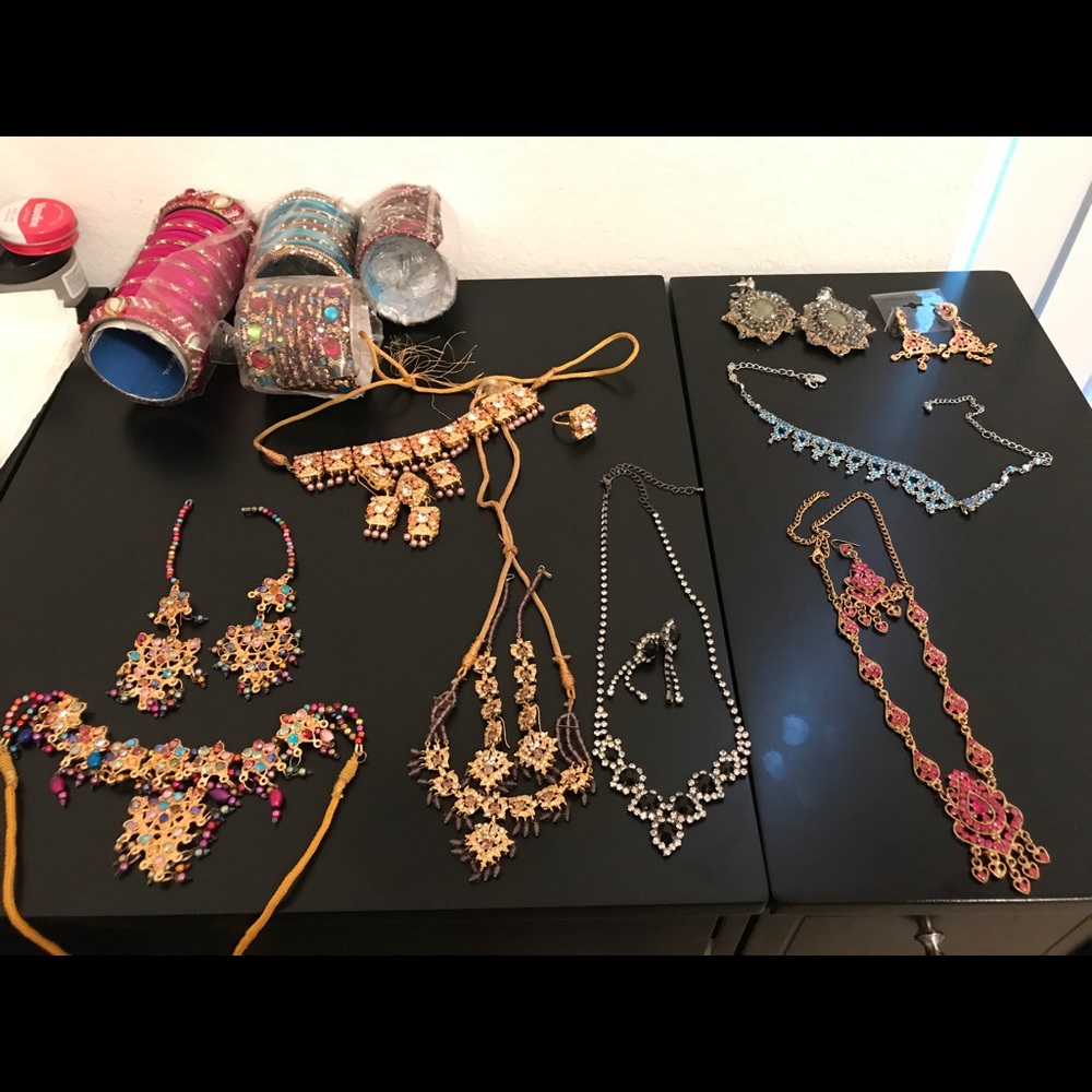 All of the jewelry in the picture