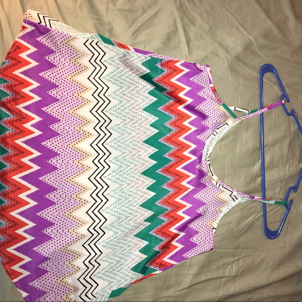 Lush Patterned Tank Top - Picture 2 of 4