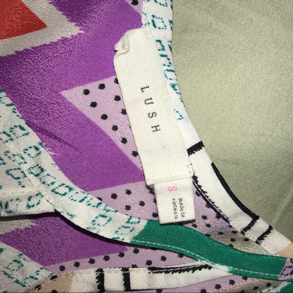 Lush Patterned Tank Top - Picture 3 of 4