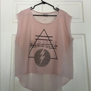 PacSun Chiffon Hi-Lo Blouse