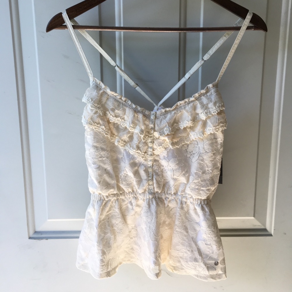 NWT Abercrombie & Fitch Lace Fashion Tank M