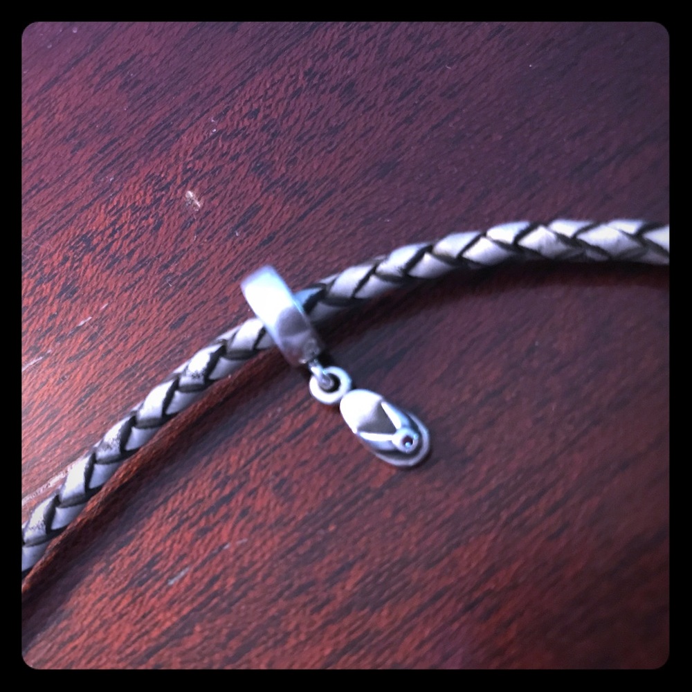 Authentic Pandora Retired flip flop charm