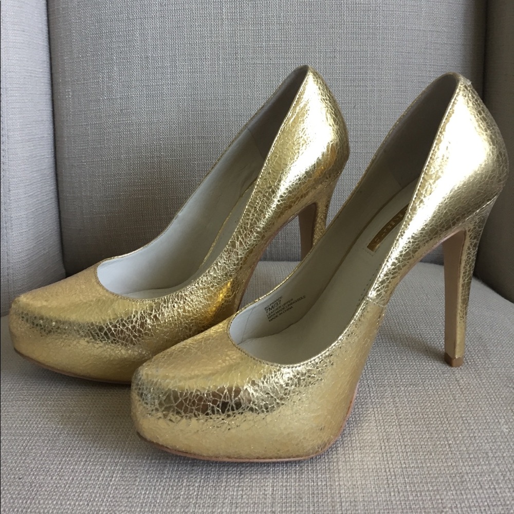 Bcbgeneration Gold Platform Heels - image 4