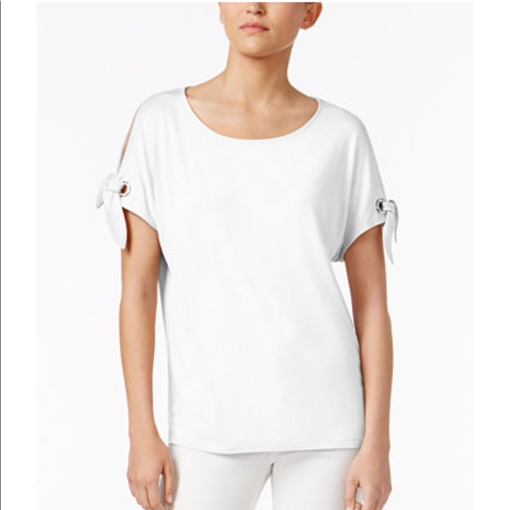 CK split sleeve top