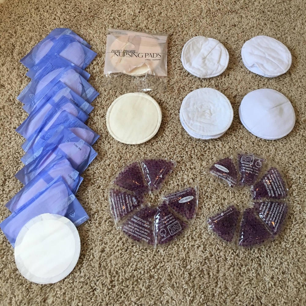 Nursing / breastfeeding pads and therapearls lot