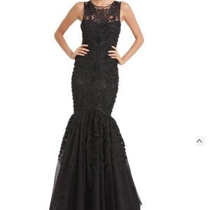 JS Collections | Chiffon Soutache Mermaid Gown