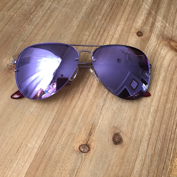 Steve Madden Accessories - Steve Madden Purple Aviator Sunglasses