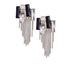 Modern Glass Tassel Earrings