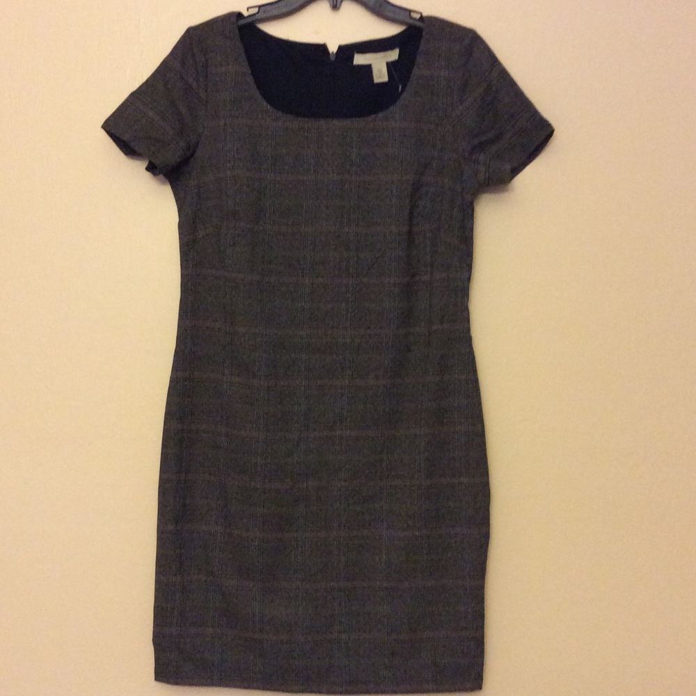 Plaid sheath dress