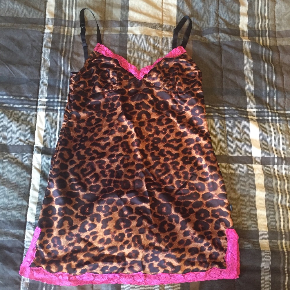 Leopard print lingerie