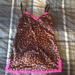 Leopard print lingerie