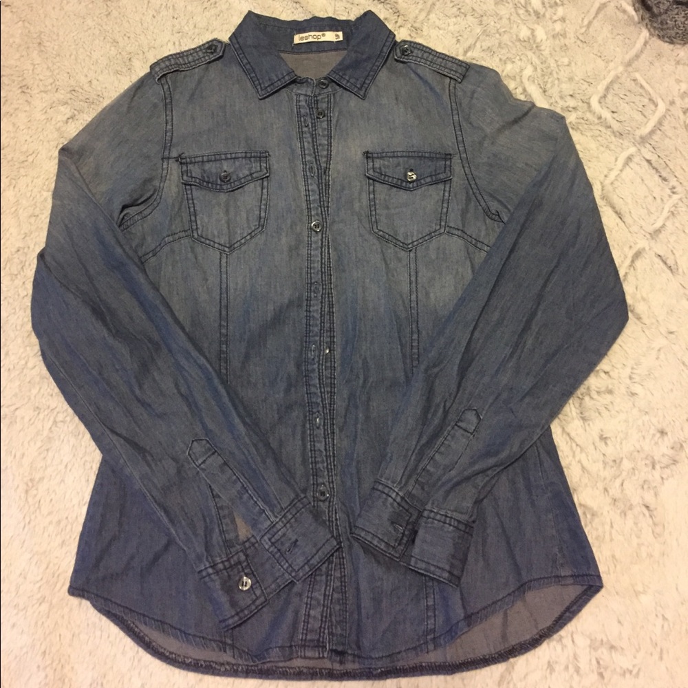 Denim Ombré Button Down