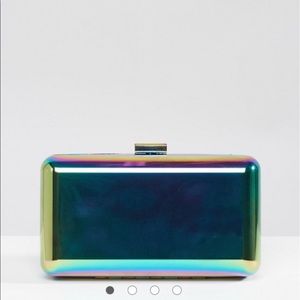 Asos Metallic Box Clutch